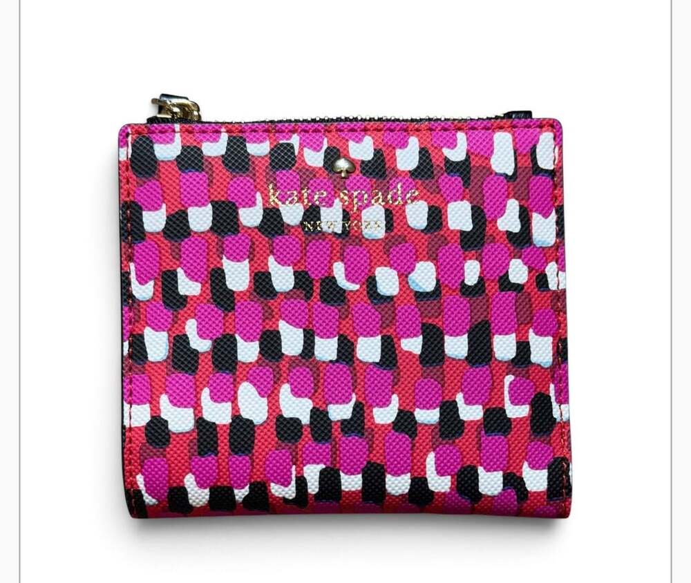 Kate Spade Renee Harding Street Pinata Adalyn Wallet Multi Pink Black White